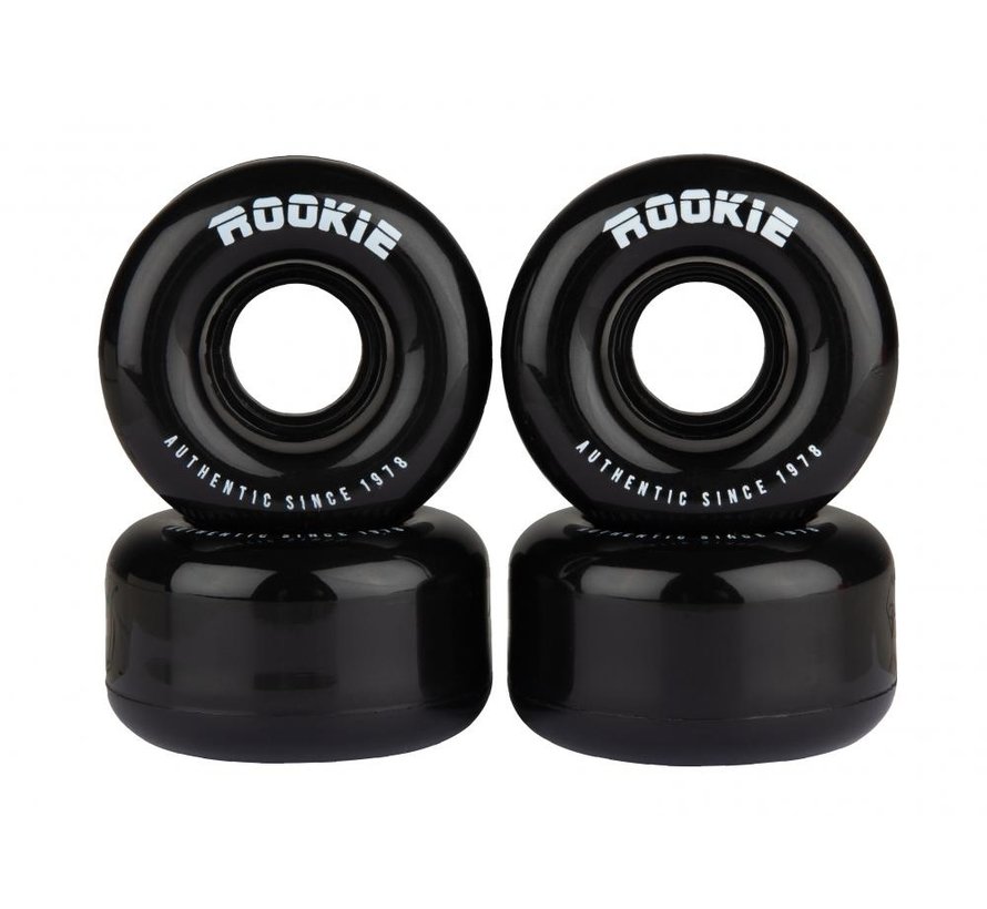 Rookie soft roller skate wheels set of 4 pieces 58mm hardness 80A