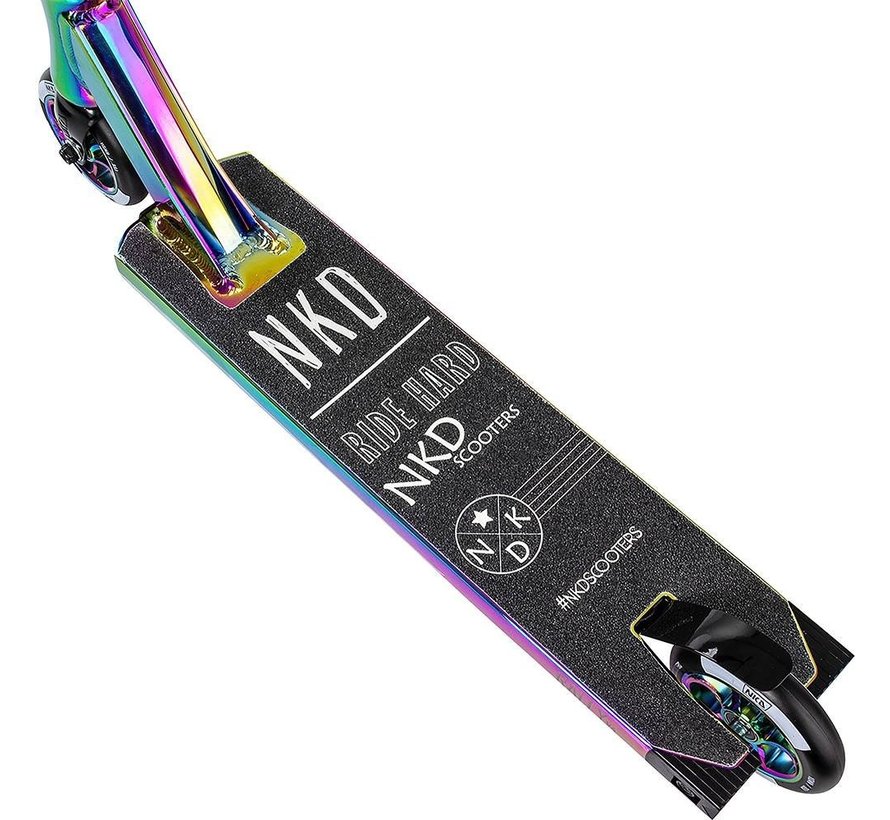 NKD Rally V4 Stunt-Scooter Regenbogen 83cm