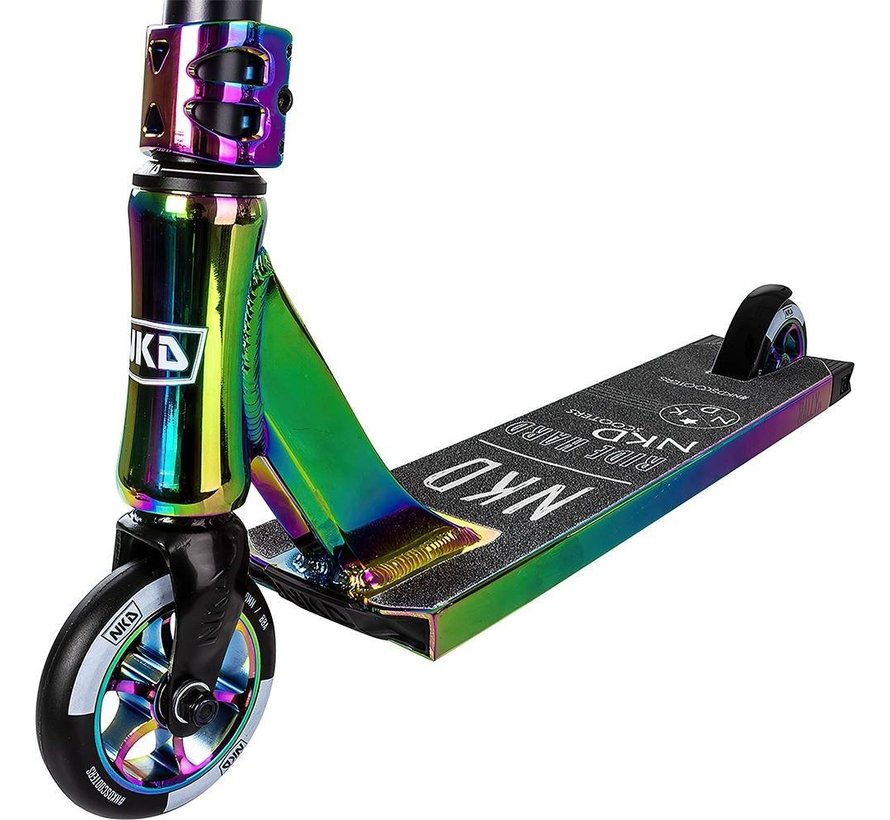 NKD Rally V4 Stunt-Scooter Regenbogen 83cm