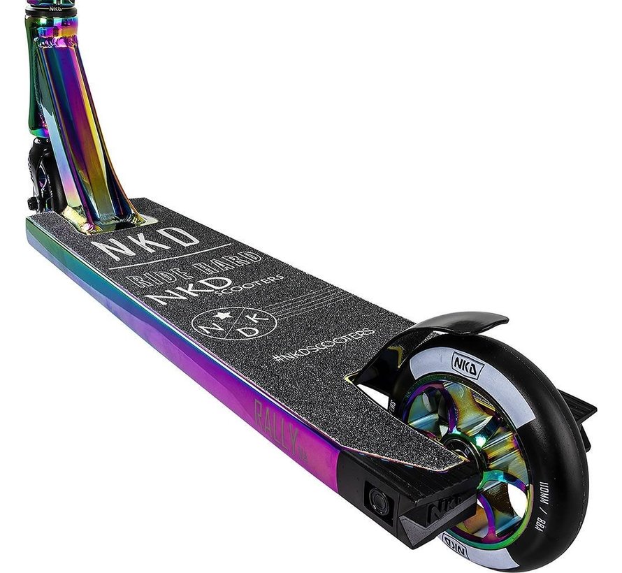 NKD Rally V4 Stunt Scooter Rainbow