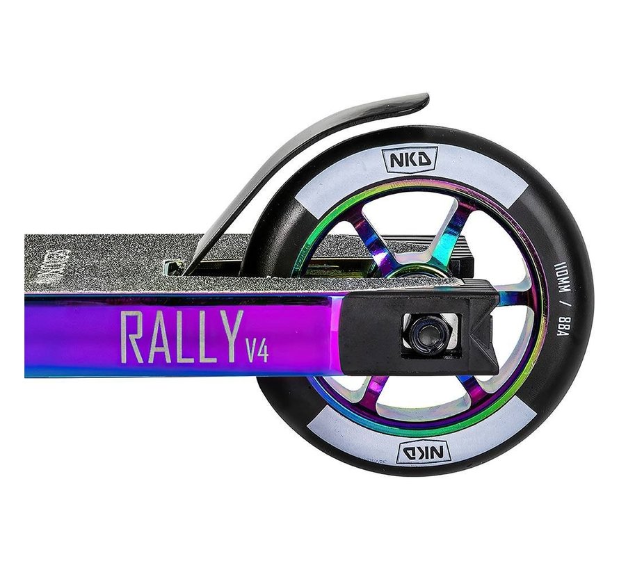 NKD Rally V4 Stunt Scooter Rainbow