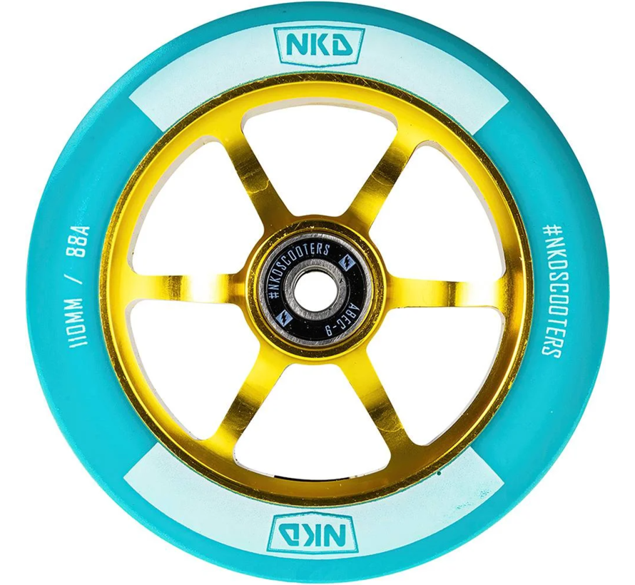 NKD Rally 110 mm ALU menta/oro