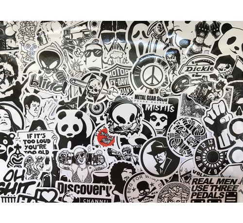 SSS Sig.  Sticker set Black & White Brands