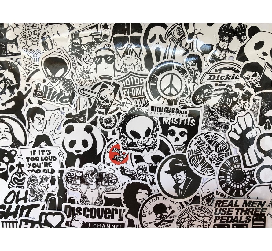 Sticker set Black & White Brands