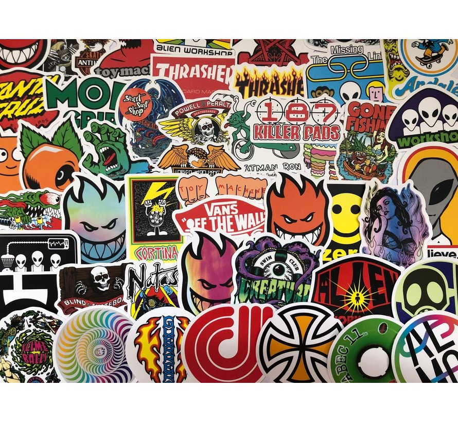 Stickerset Skateboard