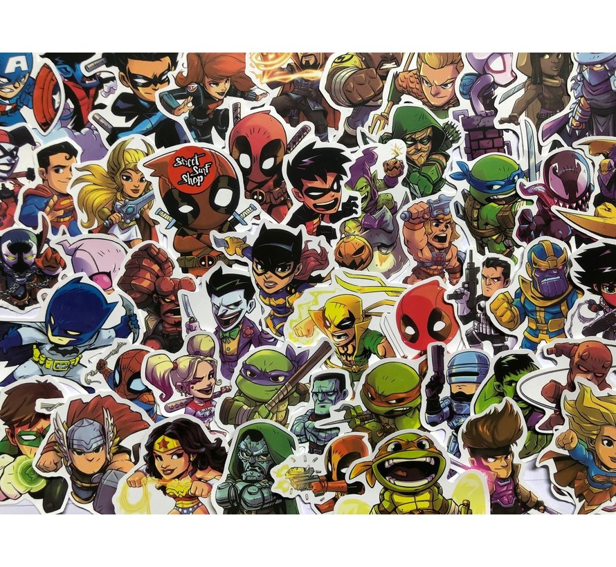 Sticker set Super Hero