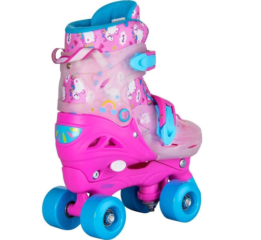 Story Youngster verstelbare rolschaatsen Pink