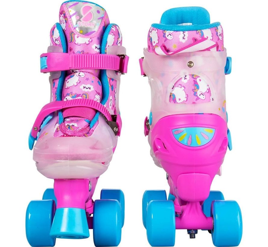 Story Youngster verstelbare rolschaatsen Pink
