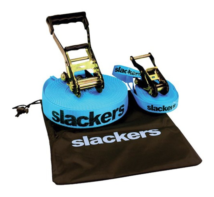 Slackers Slackline 15m tot 150kg van top kwaliteit