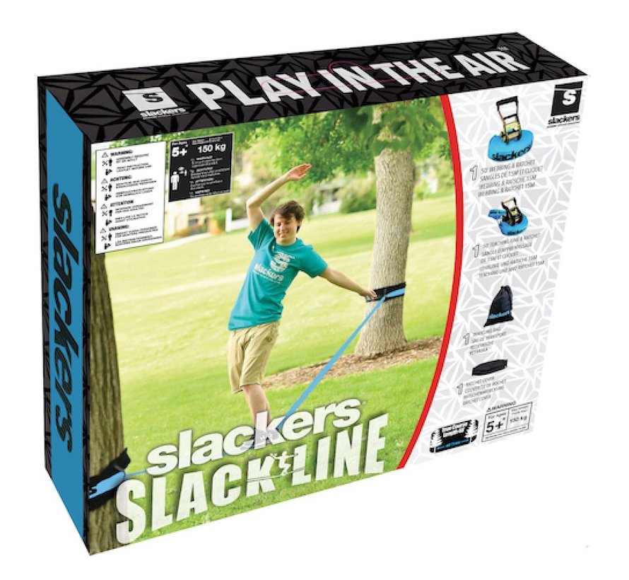 Slackers Slackline 15m to 150kg of top quality