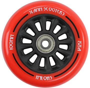 Slamm Scooters Ruota per monopattino Slamm con nucleo in nylon rosso