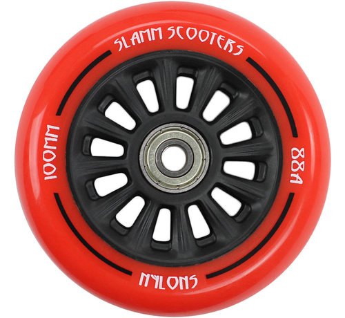 Slamm Scooters  Ruota per monopattino Slamm con nucleo in nylon rosso