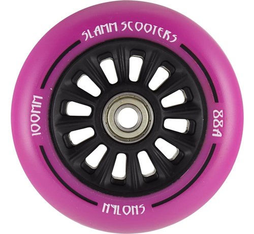 Slamm Scooters  Slamm Rueda de patinete acrobático con núcleo de nailon violeta