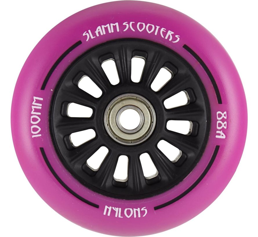 Slamm Nylon core roue trottinette freestyle violet