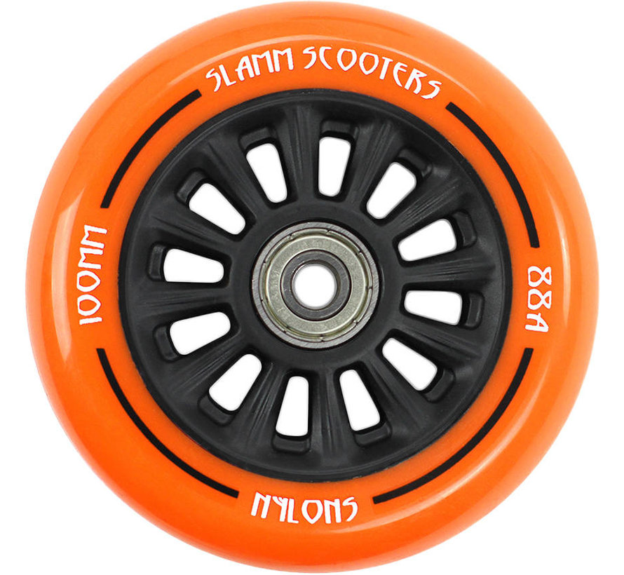 Slamm Nylon core roue trottinette freestyle orange