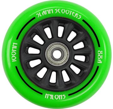 Slamm Scooters Ruota per monopattino Slamm in nylon con nucleo verde