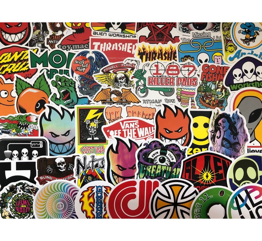 Sticker set with 50 cool stickers