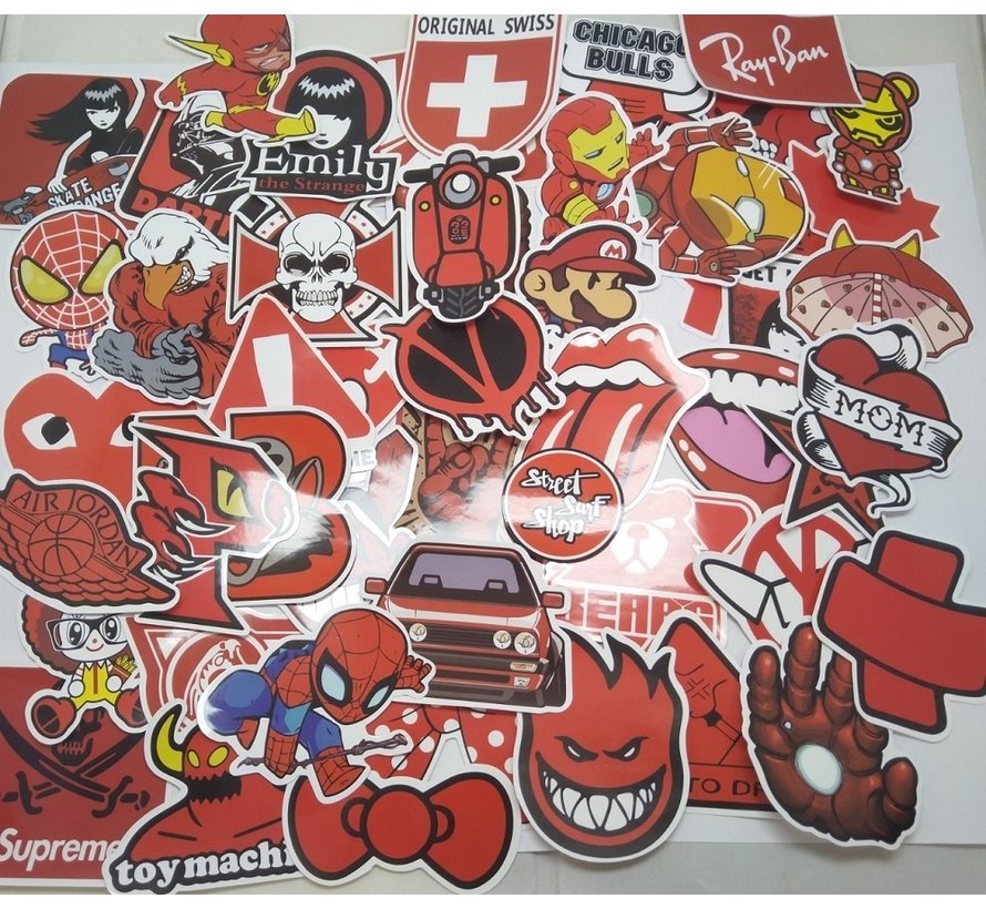 Sticker-Set mit 50 coolen Stickern