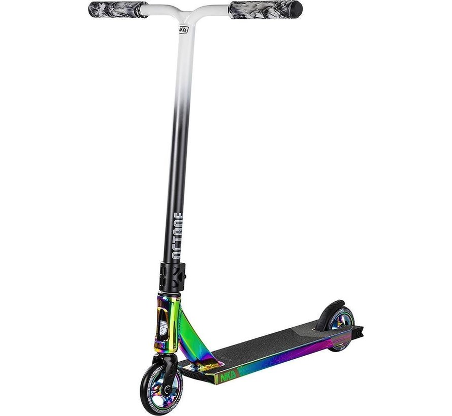 Monopattino acrobatico NKD Octane Rainbow con barra a T