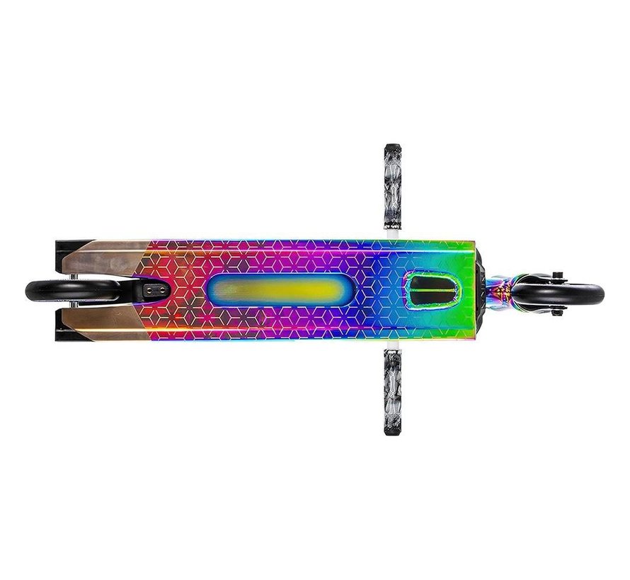 Monopattino acrobatico NKD Octane Rainbow con barra a T