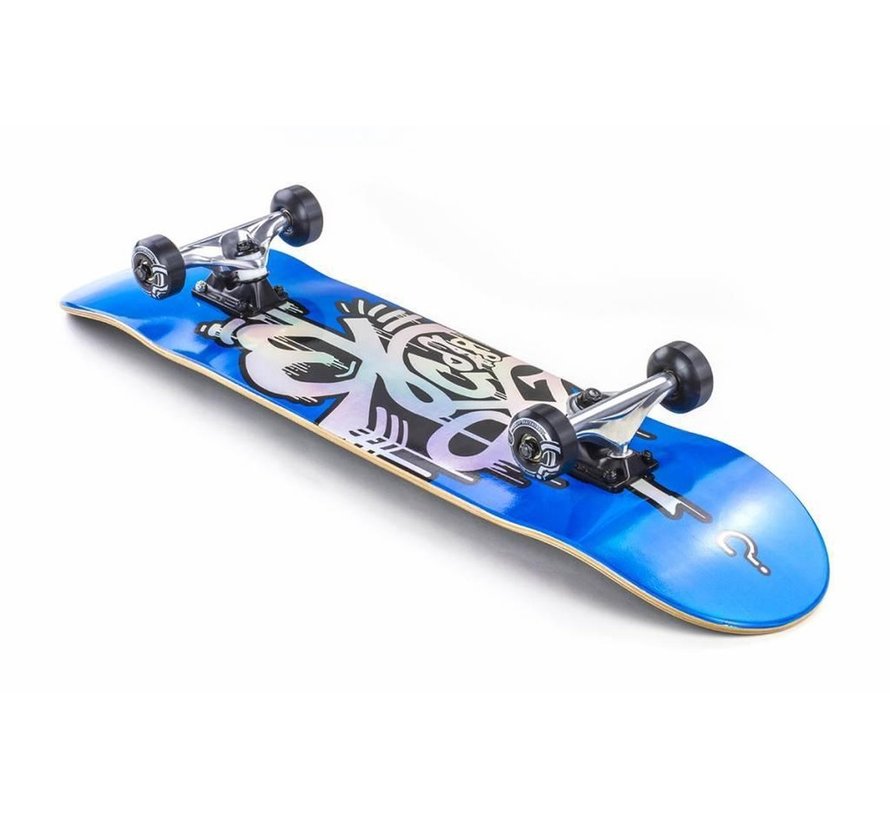 Enuff Hologram Skateboard Blau 8.0 / Weiße Räder