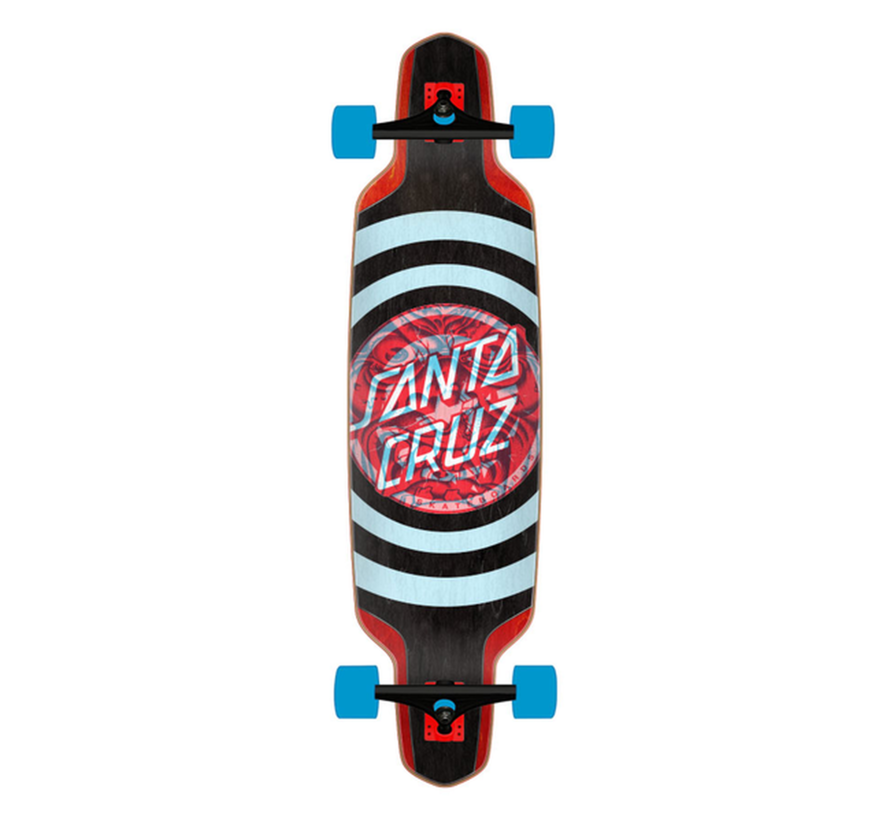 Santa Cruz - Decoder Roskopp Black/Red 37.5" Drop Down Longboard