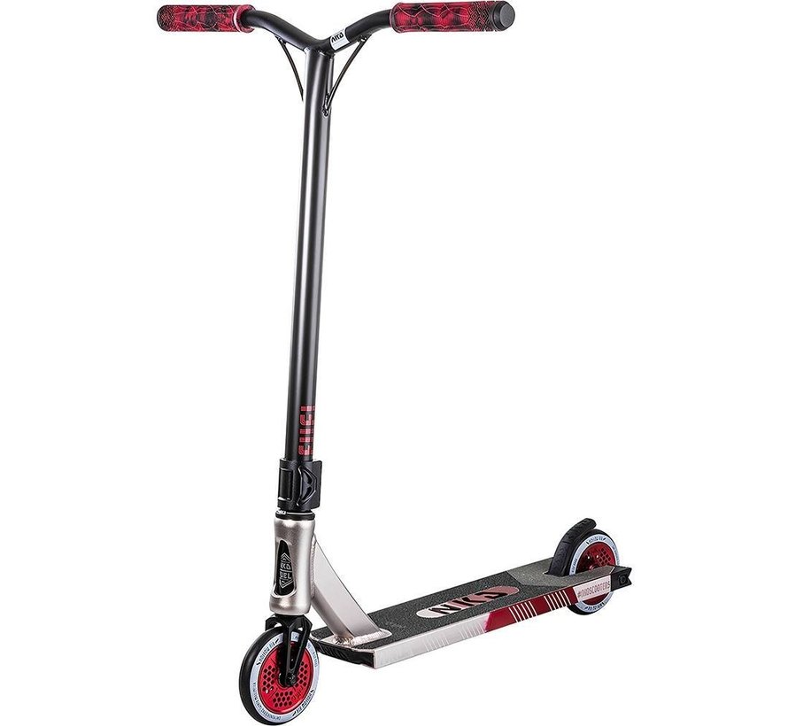 NKD Fuel trottinette freestyle Raw Red Mix avec pont court