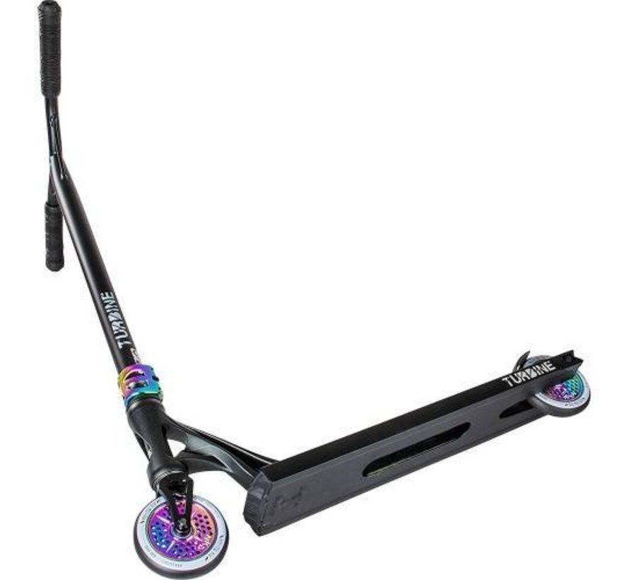 Monopattino acrobatico NKD Turbine Black Rainbow, il tuttofare