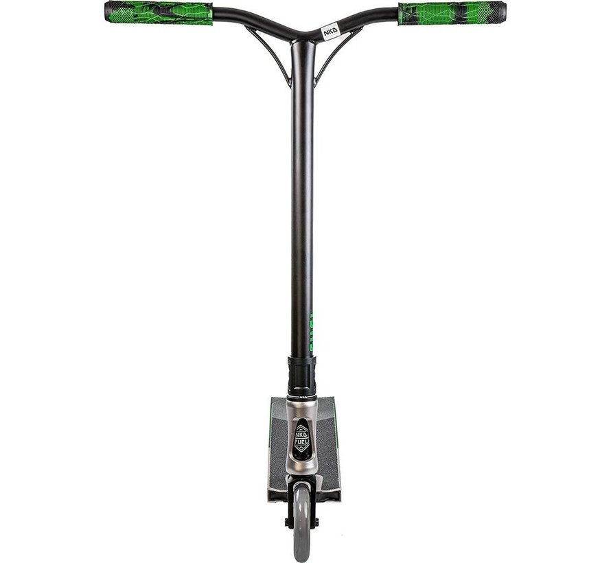 NKD Fuel trottinette freestyle Raw Green Mix avec pont court