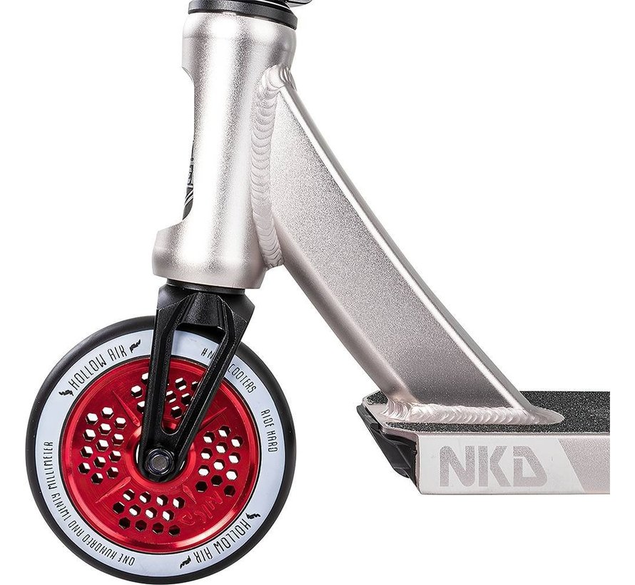 Monopattino stunt NKD Fuel Raw Red Mix con ponte corto