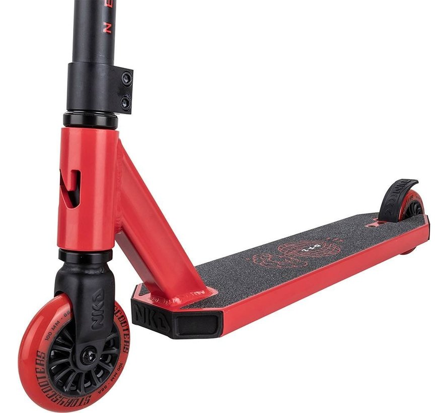 Monopattino acrobatico NKD Next Generation rosso nero con barra a T