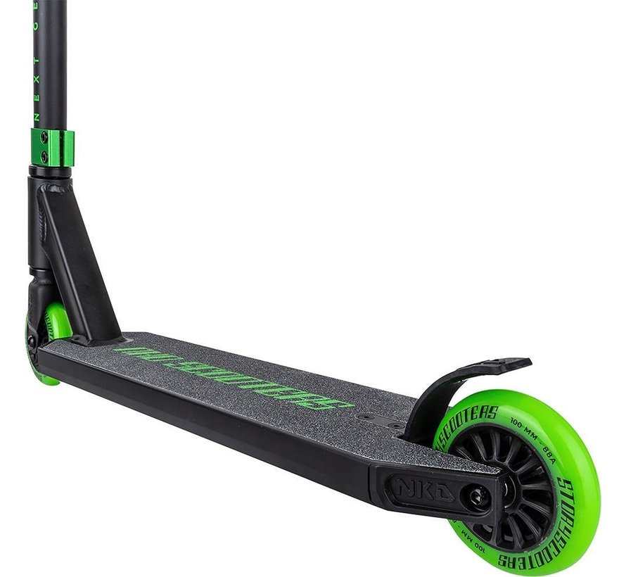 Monopattino acrobatico NKD Next Generation verde nero con barra a T