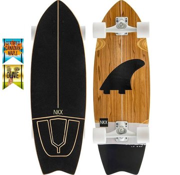 NKX NKX Tahiti 31" Surfskate Olive Fin