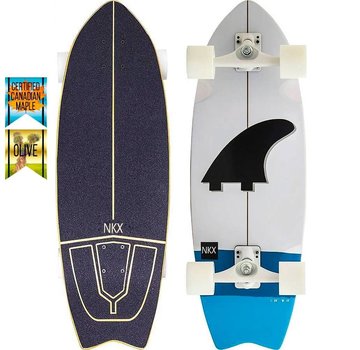 NKX NKX Tahiti 30" Surfskate Pinna Bianca