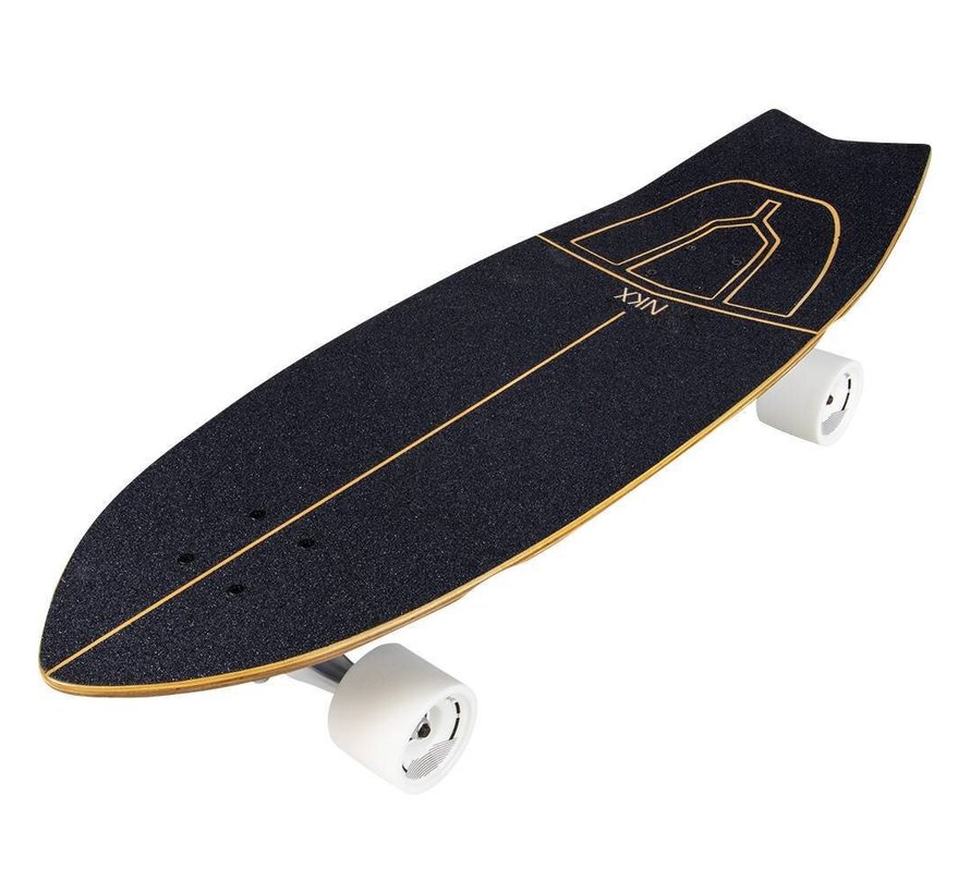 NKX Tahiti 32" Surfskate Noir Aileron