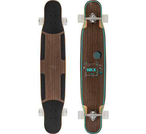 NKX NKX Geometric Dancer Longboard 46 Walnussgrün