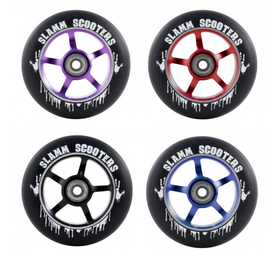 5 spoke aluminum core wheel 110mm