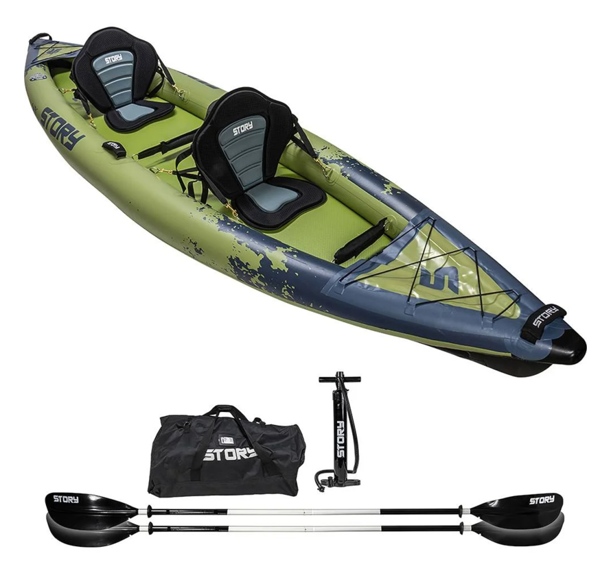 Story Ranger Kayak Inflable 2 Personas 390cm - Ejército