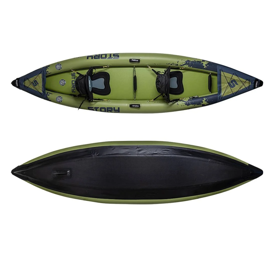 Story Ranger Inflatable Kayak 2 Persons 390cm - Army