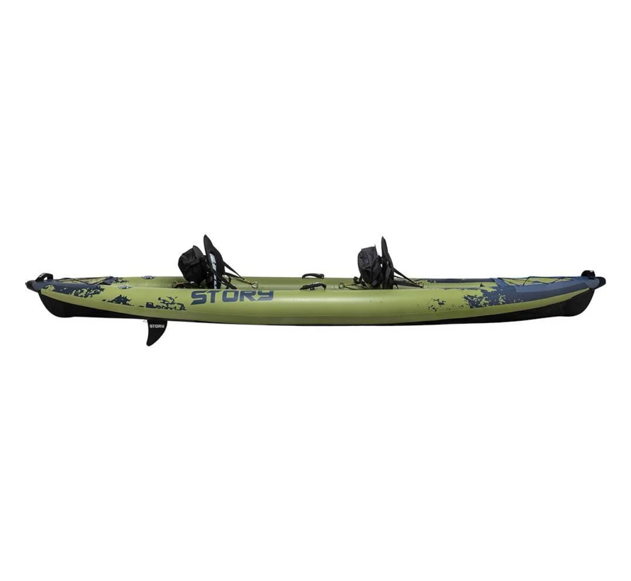 Kayak gonfiabile Story Ranger per 2 persone 390 cm - Militare