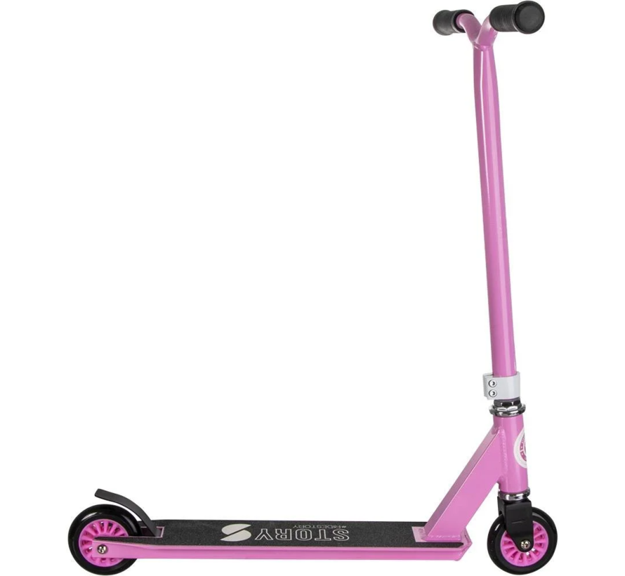 Story Shredder Stunt Scooter Pink - White