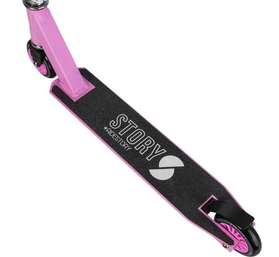 Story Shredder Stunt Scooter Pink - Weiß