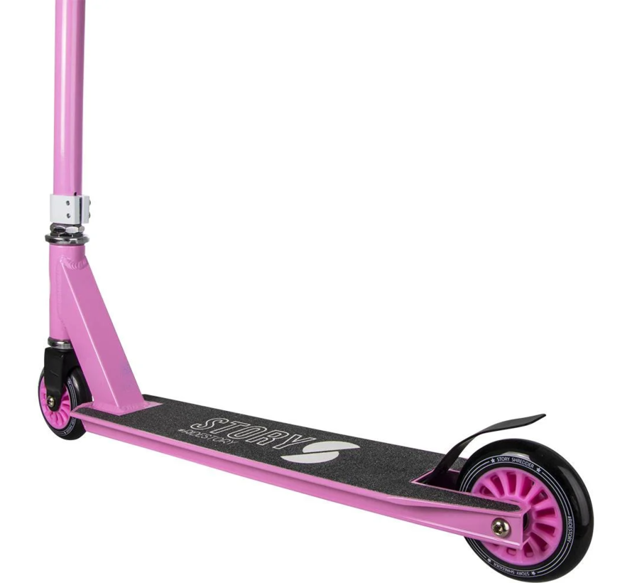 Story Shredder Stunt Scooter Pink - Weiß