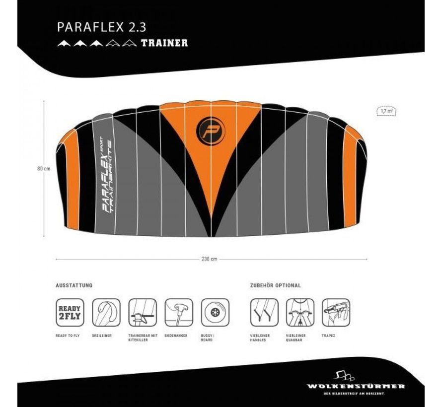 Colchón Kite Paraflex Trainer 2.3 Naranja Neón