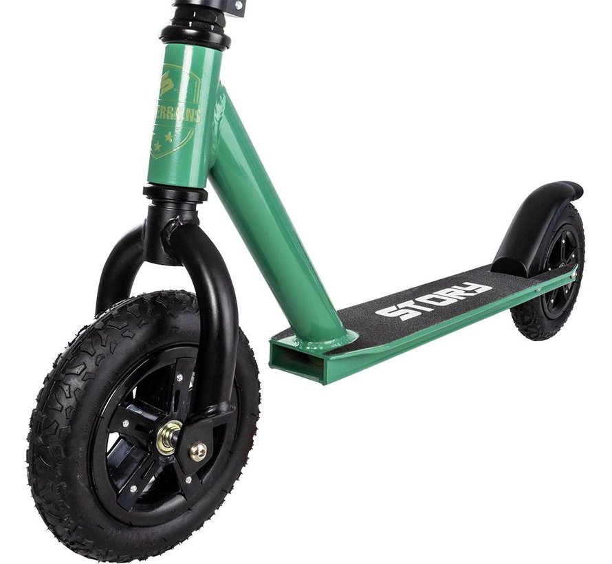 Storia Scooter da sterrato per tutti i terreni Verde