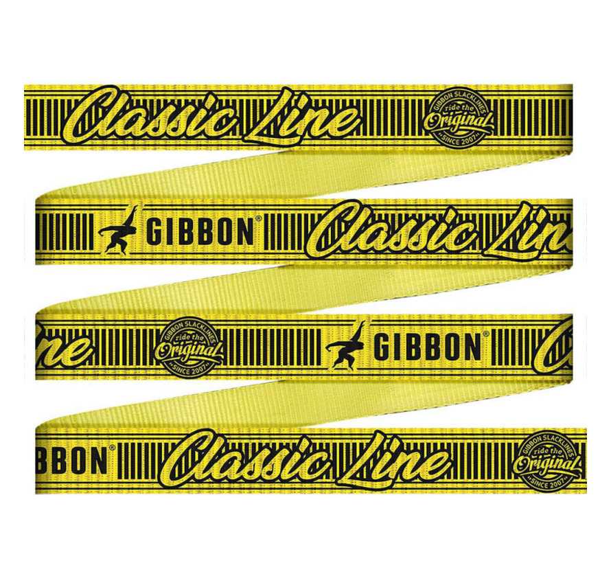 Gibbon Slackline Classic set 25m  tot 150kg van top kwaliteit