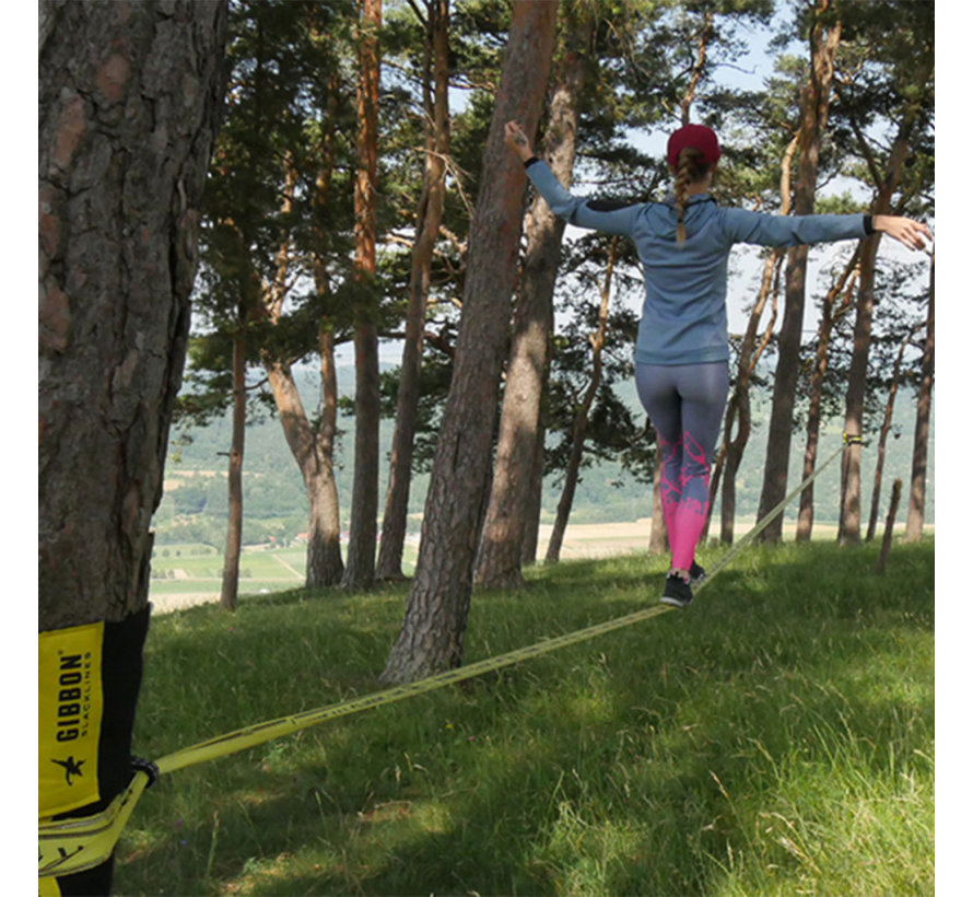 Gibbon Slackline Classic XL set 25m jusqu'à 150kg de qualité supérieure
