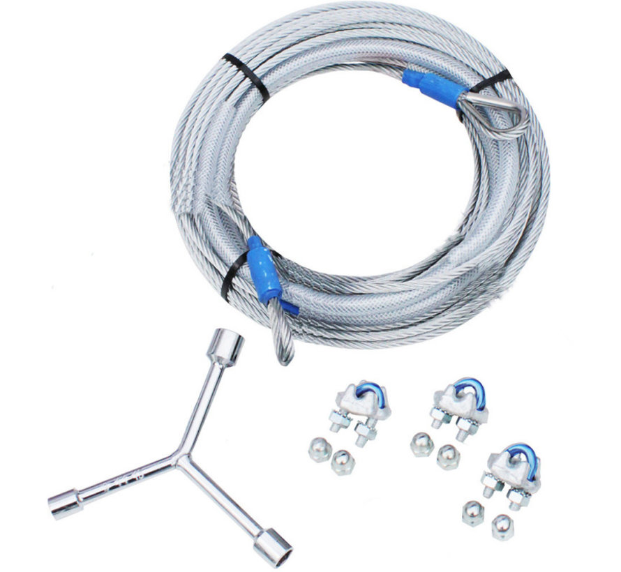 Slackers Zipline (tyrolka) Zestaw Falcon 12m z linką ze stali nierdzewnej