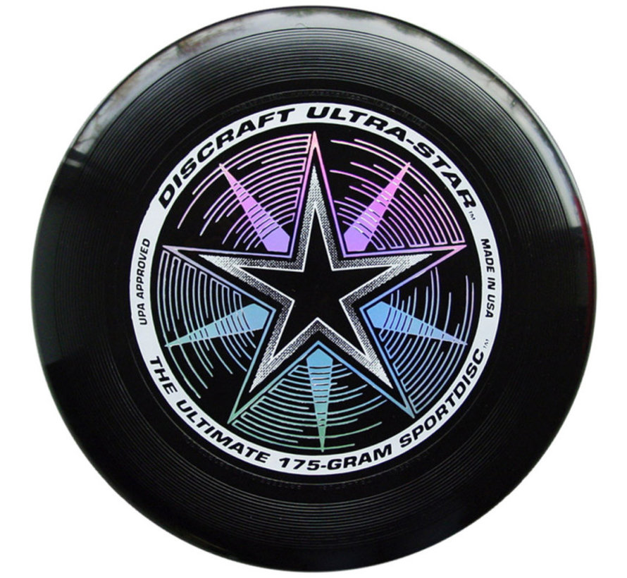 Discraft Frisbee Ultra estrella 175 Negro