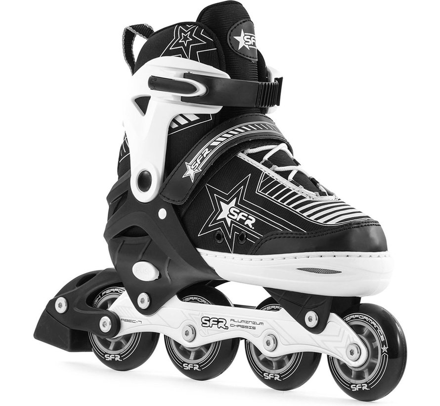 SFR Pulsar Patines en línea ajustables Negro/Plata